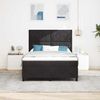 vidaXL LED Boxspringbett mit Matratze Schwarz 140 x 200 cm Samt 3343384 Bild 4