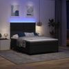 vidaXL LED Boxspringbett mit Matratze Schwarz 140 x 200 cm Samt 3343384 Bild 5