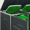 vidaXL Mülltonnenbox for 2 Bins 240L Edelstahl Anthrazit 3422240 Bild 5