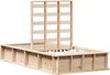 vidaXL Bettrahmen Braun 80 x 200 cm Massives Kiefernholz 3385736 Bild 2
