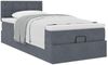 vidaXL Ottoman-Bett mit Matratze Dunkelgrau 90x190 cm Samt 3311886 Bild 5