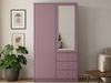 Beautysofa Kleiderschrank mit Spiegel und 3 Schubladen (Zur Auswahl: zweitürig, dreitürig oder viertürig, verschiedene Farben) Höhe 200 cm Bild 5