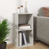 vidaXL Schallplatten-Aufbewahrungsbox, Holzwerkstoff, 71x34x36 cm, Betongrau Bild 4