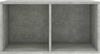 vidaXL Schallplatten-Aufbewahrungsbox, Holzwerkstoff, 71x34x36 cm, Betongrau Bild 5
