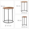 Beistelltisch 3er Set Mangoholz Bild 4