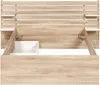 Vente-unique - TENALIA Bett Holz, Platte Beige - B 216,8 cm x H 98,2 cm x L 202,8 cm Bild 4
