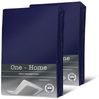 One Home Spannbettlaken Jersey, Jersey, Gummizug: rundum, (2 Stück), Double Pack mit Rundumgummizug, weich Bild 4