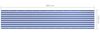 vidaXL Balkon-Sichtschutz Weiß und Blau 120x600 cm Oxford-Gewebe 134923 Bild 5