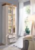 Wohnwand >WZ-0133< (4-teilig) weiss / eichefarbig - 357x214x42 (BxHxT) Bild 3
