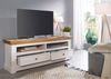 Wohnwand >WZ-0133< (4-teilig) weiss / eichefarbig - 357x214x42 (BxHxT) Bild 5