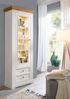 Wohnwand >WZ-0133< (4-teilig) weiss / eichefarbig - 357x214x42 (BxHxT) Bild 2
