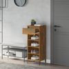 vidaXL Schuhregal Räuchereiche 40x36x105 cm Holzwerkstoff 819785 Bild 3