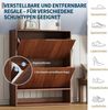 GarveeMore Schuhschrank Schuhkipper Schuhkommode mit 2 Klappen 2 Haken 80 x 30 x 102 cm Bild 3