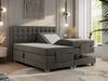 Boxspringbett elektrisch verstellbar, Schlafzimmerbett, Bettkasten - ELEKTRO - 200 x 200 cm - Dunkelgrau Velvet - H4 Bild 2
