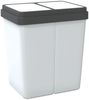 vidaXL Duo Mülleimer Weiß 2x25 L 154981 Bild 5