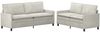 vidaXL Sofa Set 2 pcs Creme Samt 3417152 Bild 2