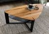 Couchtisch Wildeiche mit Glasboden 120x70x44 natur geölt STARNBERG #25 Bild 2