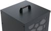 Pelletbehälter HWC-Q30 Waben, Pelletbox Aufbewahrungsbox für z.B. Tierfutter, Rollen Füße 64x36x36cm ~ anthrazit Bild 4