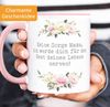 MoonWorks Tasse Kaffee-Tasse Geschenk für Mama Spruch lustig Muttertagssprüche Blumen, Keramik Bild 2