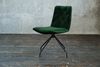 KAWOLA Stuhl NEW CHARME Drehstuhl Esszimmerstuhl Velvet smaragd 87 x 66 x 52 cm Bild 2