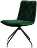 KAWOLA Stuhl NEW CHARME Drehstuhl Esszimmerstuhl Velvet smaragd 87 x 66 x 52 cm Bild 3