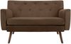 CLP Sofa Kioni Cordbezug 2-Sitzer komfortabel gepolstert bis 240 kg belastbar,dunkelbraun Bild 5