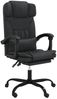 vidaXL Bürostuhl mit Liegefunktion Schwarz Kunstleder, Drehbar [349733] Bild 2