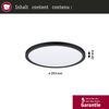 Paulmann No. 71012 LED Panel Atria Shine 293mm 4000K 16W schwarz Bild 2