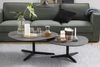 Couchtisch >Barnsley< in schwarz, Glas-Keramik, Stahl - 84x34x77cm (BxHxT) Bild 2