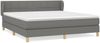 Doppelbett, Polsterbett mit Matratze Stoff Dunkelgrau 180x200 cm Bild 2