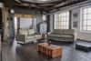 KAWOLA Sofa VILNIUS 3-Sitzer Lederfaserstoff anthrazit 85 x 99 x 206 cm Bild 2