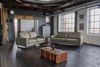 KAWOLA Sofa VILNIUS 3-Sitzer Lederfaserstoff anthrazit 85 x 99 x 206 cm Bild 4