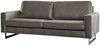 KAWOLA Sofa VILNIUS 3-Sitzer Lederfaserstoff anthrazit 85 x 99 x 206 cm Bild 3