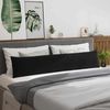 vidaXL Sofakissen 2 Stück Schwarz 200 x 40 cm Cordstoff 42013891 Bild 4