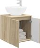 vidaXL Wandmontierte Waschtisch Sonoma-Eiche 49,5 x 44,5 x 65 cm 890444 Bild 3