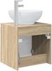 vidaXL Wandmontierte Waschtisch Sonoma-Eiche 49,5 x 44,5 x 65 cm 890444 Bild 5