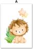 Poster Kinderzimmer Dschungel Tiere · Kinderzimmer Bilder · Wand Deko · Kunst Druck · Deko Print · ohne Rahmen - F / 15x20 cm Bild 3
