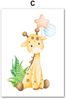 Poster Kinderzimmer Dschungel Tiere · Kinderzimmer Bilder · Wand Deko · Kunst Druck · Deko Print · ohne Rahmen - F / 15x20 cm Bild 5