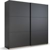 rauch Kleiderschrank; Schwebetürenschrank KRONACH, 2-türig, Graumetallic, 218x210x59xcm Bild 3