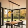 s.luce Cruet Low Esstisch-Hängeleuchte 2 bis 5-flammig 160cm Amber Bild 2