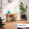 Casaria Schuhregal Schuhbank Schuhablage Regal Akazie Holz 70cm Bild 2