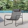 SVITA SVEIO 2er Set Outdoor Relaxsessel Gartenstuhl mit Kissen Liegestuhl Dunkelgrau Bild 3