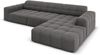 Micadoni Ecksofa Jennifer 4-Sitzer Rechts Samt Grau Bild 3
