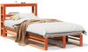 vidaXL Massivholzbett ohne Matratze Wachsbraun 100x200 Kiefernholz 3306491 Bild 2
