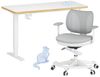FLEXISPOT Schreibtisch Kinderschreibtisch Höhenverstellbar (16mm Abgerundete Tischecken, LED-Display & 3 Speichertaste), MIT 2xHaken& 1xBecherhalter, Kindertisch Stuhl Set Bild 4