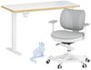 FLEXISPOT Schreibtisch Kinderschreibtisch Höhenverstellbar (16mm Abgerundete Tischecken, LED-Display & 3 Speichertaste), MIT 2xHaken& 1xBecherhalter, Kindertisch Stuhl Set Bild 5