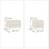 Relaxdays Regalsystem, 5 Schubladen, Metall & Holz weiß / Stoff beige, 54,5 x 30 x 100 cm Bild 5
