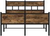 vidaXL Bettgestell ohne Matratze Räuchereiche 120x190 cm Holzwerkstoff 4017233 Bild 4