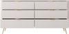 yourhouse24 Kommode mit Schubladen 163 cm LANTE 6S beige/gold, schwarz Bild 3