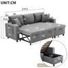 TavilaEcon Wohnlandschaft Hochwertiges multifunktionales Sofa mit hoher Rückenlehne, 1 Teile, wandelbar zum Schlafsofa, mit Stauraum und modernem Design Bild 4